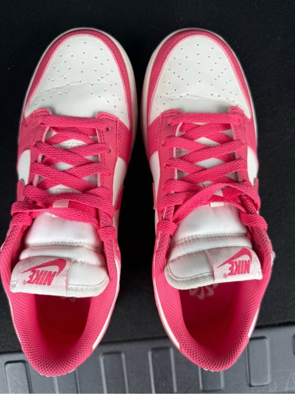 Nike Women’s White and Pink Low-Top Sneakers